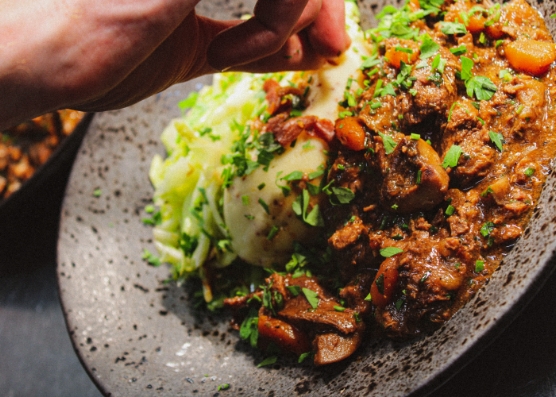 Dining and dishes at Corner 5 Restaurant